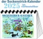 Preview: Strickkalender 2025, mit 12 Sockenstrickanleitungen