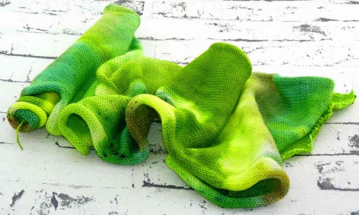 Sock Blank, single knit "Limes"